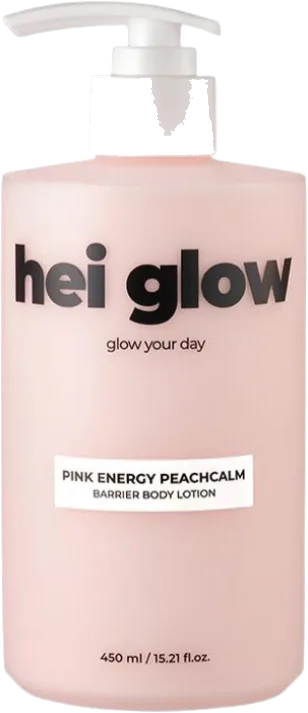 hei glow Pink Energy Peachcalm Barrier Body Lotion