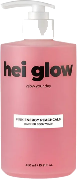 hei glow Pink Energy Peachcalm Barrier Body Wash