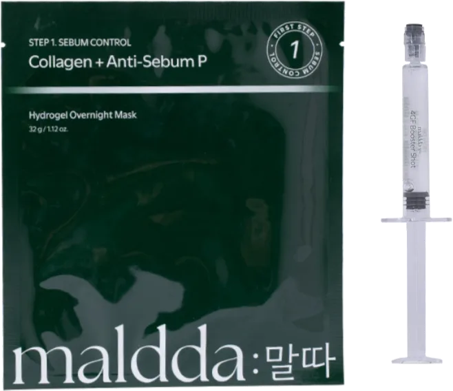 maldda Collagen Anti-Sebum P Hydrogel Overnight Mask & Booster Shot