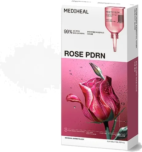 MEDIHEAL Rose PDRN Essential Mask Healthy Glow