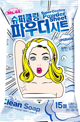Ms44 Super Cooling Powder Sheet [Clean Soap]