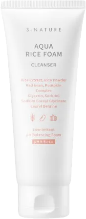 S.NATURE Aqua Rice Mildly Acidic Cleansing Foam