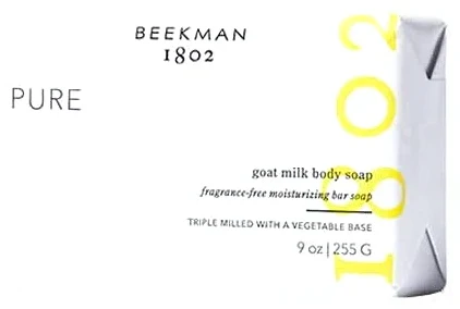 Beekman 1802 Pure Fragrance Free Goat Milk Soap