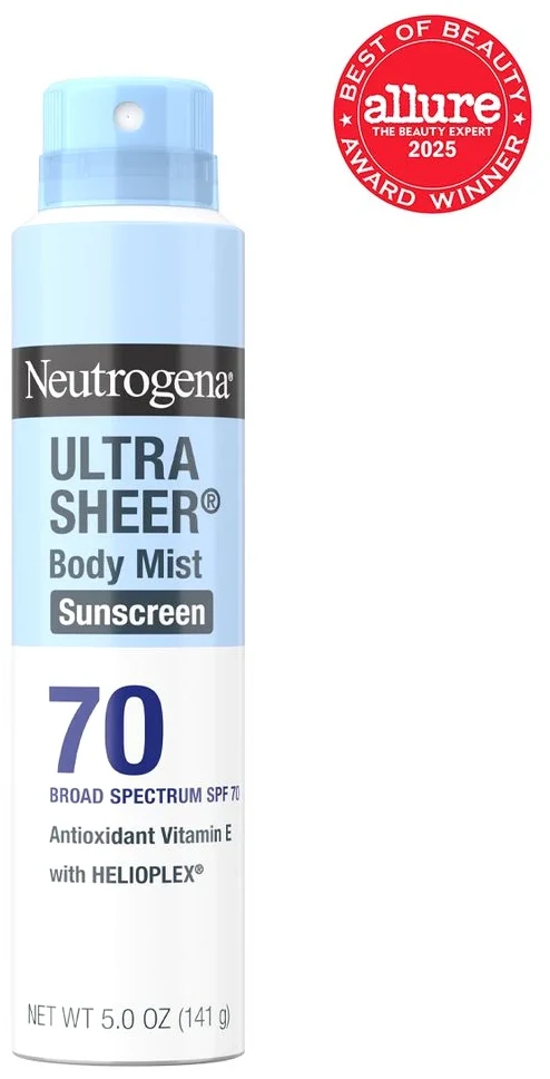 Neutrogena Ultra Sheer Body Mist Sunscreen Broad SPF 70