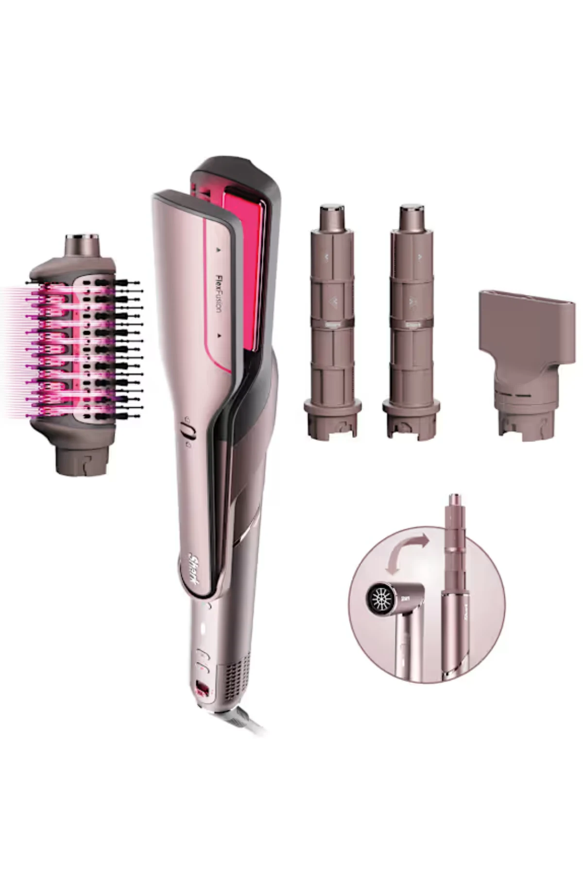Shark Flexfusion 5 in 1 Air Styler Straightener + Brush Set
