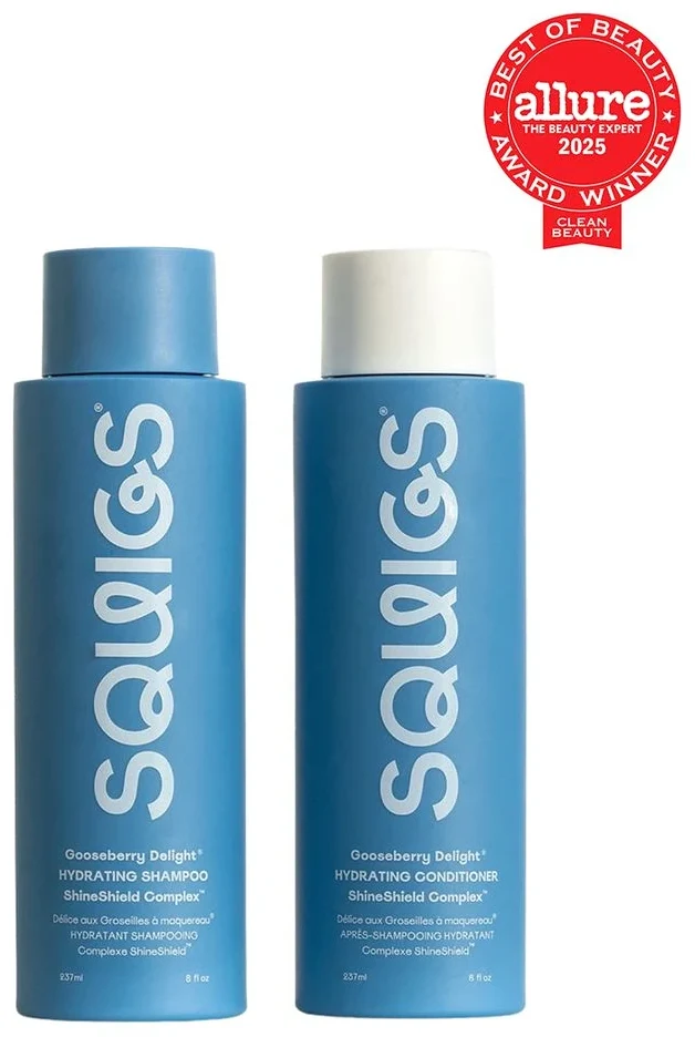 Squigs Gooseberry Delight Hydrating Shampoo and Conditioner with ShineShield Complex